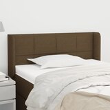  Uzglavlje s ušima tamnosmeđe 83x16x78/88 cm od tkanine | shoptok.hr