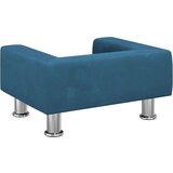 vidaXL Otroški kavč moder 50x40x26,5 cm žamet | Shoptok.si