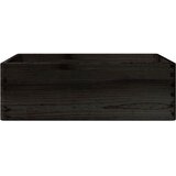  Drvena kutija s ručkama crna 40x30x13 cm puno drvo bor | shoptok.hr