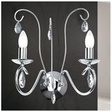 Orion WA 2-1093/2- Kristalna zidna lampa ALESSIA 2xE14/40W/230V sjajni hrom | Eponuda.com