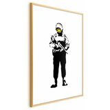  Plakat - Smiling Policeman 21x30 Zlatni okvir s margom | shoptok.hr