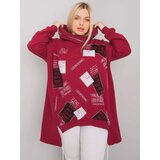 RELEVANCE Sweatshirt-RV-BL-7217.79P-burgundy | Shoptok.si