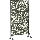  Zaslon za privatnost 100 x 50 x 180 cm Čelik Maslinastozelena | shoptok.hr