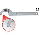 Ks Tools Zgibni kavljast ključ z nastavkom, širina zeva 80 - 120 mm, za matice z utori | Shoptok.si