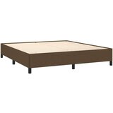  Posteljni okvir temno rjav 180x200 cm blago | Shoptok.si