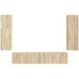  Set TV komoda 4 kom. Sonoma hrast Konstruirano drvo | shoptok.hr