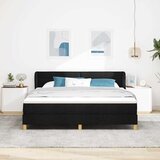  Krevet s opruga kutije s madracem Crna 180 x 200 cm tkanina | shoptok.hr