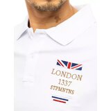 DStreet Polo shirt with embroidery white PX0436 | Shoptok.si