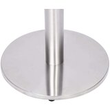 vidaXL noga za bistro mizo srebrna Ø45x107 cm nerjaveče jeklo | Shoptok.si