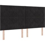  Podesivi krevet s madracem Crna 180 x 200 cm Baršun - Crna 180 x 200 cm Dizajn s rombovima | shoptok.hr
