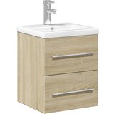 The Living Store Kopalniška omarica z umivalnikom sonoma hrast - Omarica Za Umivalnik Za Kopalnico, (21442931) | Shoptok.si