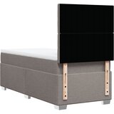  Krevet s oprugama i madracem smeđesivi 80x200 cm od tkanine | shoptok.hr