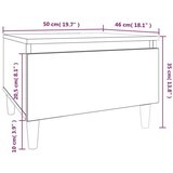  Stranska mizica 2 kosa bela 50x46x35 cm inženirski les, (20712695) | Shoptok.si
