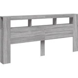  LED uzglavlje boja hrasta 220x18,5x103,5 cm konstruirano drvo | shoptok.hr