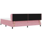  Krevet s opruga kutije Ružičasta 200 x 200 cm Baršun | shoptok.hr