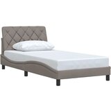 Maison Chic Posteljni okvir - Enojna postelja - Postelja za odrasle brez vzmetnice taupe 100x200 cm blago-J7651, (21759484) Cene