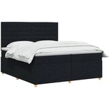  Boxspring krevet s madracem Crna 200 x 200 cm Tkanina - Crna 200 x 200 cm Dizajn linija | shoptok.hr