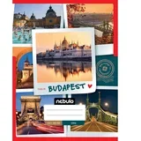 Spet zvezan gladek zvezek z budimpeštanskim vzorcem 80-32 A/4