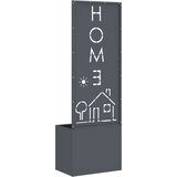 vidaXL Vrtno korito z dekorativno ploščo Antracit 50 x 140 cm | Shoptok.si