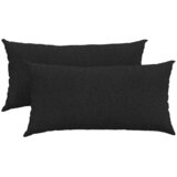 Jastučići za sofu 2 pcs Crna 80 x 40 cm tkanina | shoptok.hr