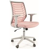  Uredska stolica Q-320 - Tkanina - siva/roza | shoptok.hr