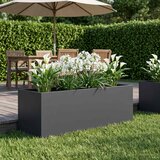  Vrtna saksija Antracit 80 x 30 x 30 cm Čelična vrata | shoptok.hr