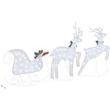 vidaXL LED irvasi 3 pcs Hladna bijela tkanina | shoptok.hr