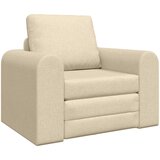 vidaXL Floor Kavč postelja 2-v-1 krem 98x71x83 cm Tkanina Cene