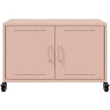 TV ormarić ružičasti 68 x 39 x 43,5 cm čelik | Eponuda.com