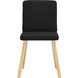 vidaXL Jedilni stoli 2 kosa črno blago | Shoptok.si