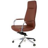MID.YOU Vrtljivi Stol Velvet, Rjava | Shoptok.si