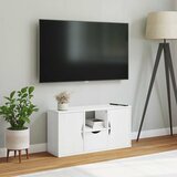 TV ormarić s ladicom ODDA bijeli 79x24x40 cm puno drvo bor | shoptok.hr