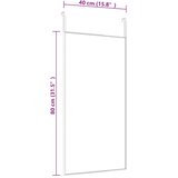  Ogledalo za vrata crno 40 x 80 cm od stakla i aluminija | Eponuda.ba
