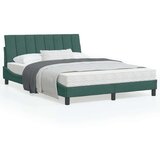 Okvir za krevet s uzglavljem tamnozeleni 140x200 cm baršunasti | shoptok.hr