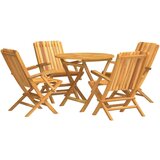  5-dijelni vrtni blagovaonski set od masivne tikovine | shoptok.hr