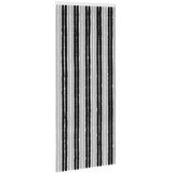 vidaXL Zavjesa protiv insekata Chenille Siva i crna 90 x 220 cm - Siva i crna (dvostripa) 90 x 220 cm | shoptok.hr