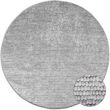  Tepih Siva Ø 120 cm 100% poliester 3 mm Mogu se prati | shoptok.hr