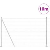 Vanjski Euro Ograda s Betonskom Podlogom 10 x 1,6 m Srebrna | shoptok.hr