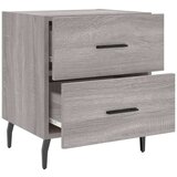 vidaXL Nočna omarica siva sonoma 40x35x47,5 cm inženirski les | Shoptok.si