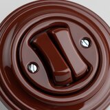  Kliklap - Retro serijski prekidač sa ramom br. 5 braon | Eponuda.com