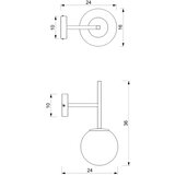  Zidna lampa DAGA 1xE14/60W/230V | Eponuda.com
