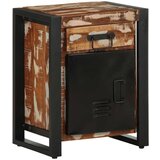 vidaXL Nočna omarica večbarvna 40x30x50 cm trden predelan les Cene