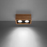  Sollux SL.0916 - Plafonska svetiljka QUATRO 2xGU10/40W/230V bukva | Eponuda.com