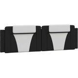  Okvir za krevet Viana bez madraca crno-bijeli 180x200cm umjetna koža | shoptok.hr