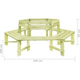  Klop 240 cm impregnirana borovina, (20659981) | Shoptok.si