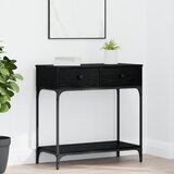vidaXL konzolni stol Crni hrast 75x34,5x75 cm Konstruirano drvo | shoptok.hr