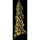 vidaXL Božično drevo med 100 LED Toplo bela 120 cm Ratan | Shoptok.si