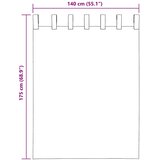 Voile zavjese s petljama 2 kom terakota 140x175 cm | Shoptok.si