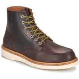 Selected SLHTEO NEW LEATHER MOC-TOE BOOT Smeđa