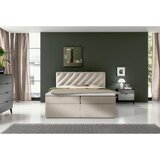 MID.YOU POSTELJA Z VZMETNICO 200 cm x 140 cm , tekstil bež | Shoptok.si